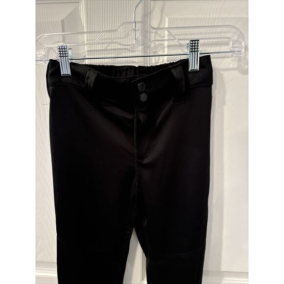 QBK Baseball Pants Black Unisex Boys Girls Size‎ 7T 24x23 - Picture 2 of 5
